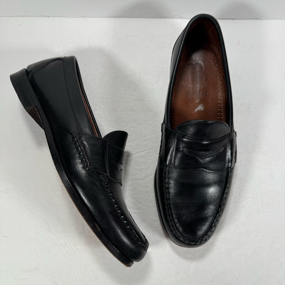 Allen Edmonds Black Leather Slip-On Loafers